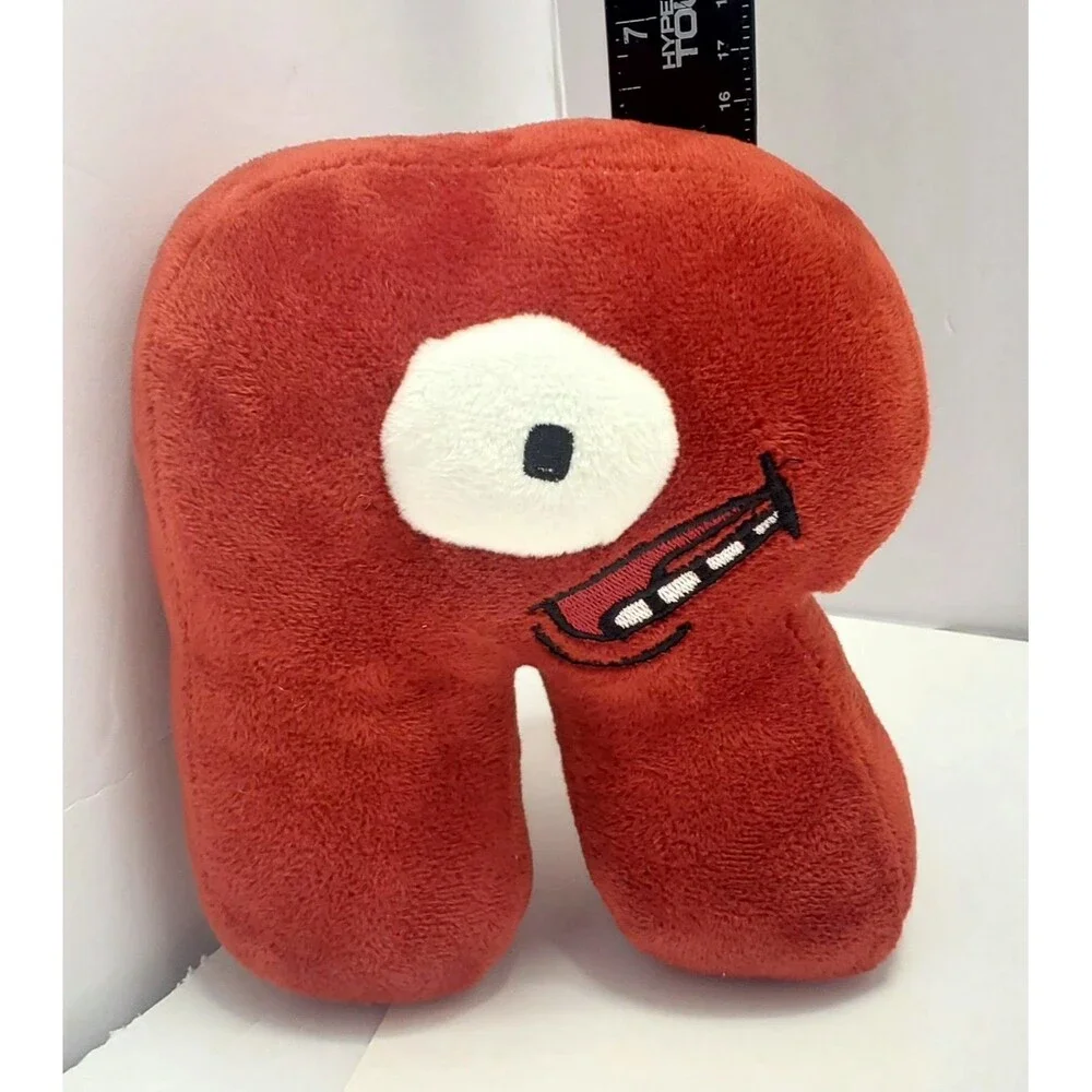 Alphabet Lore Letter R Plush Red Monocular One Eye Stuffed Toy Animal 7
